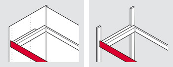 Designer Panel for Pull Out Frame Häfele Dresscode Width B 712 mm for cabinet width 800 mm traffic white RAL 9016 - view 5