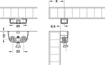 Clip Cabinet Conn Inter Element Steel Galvanised - view 4