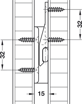 Angled Component Black Makrolon AD 15 Keku For screw fixing to substructures Mounting with hospa screws - view 5