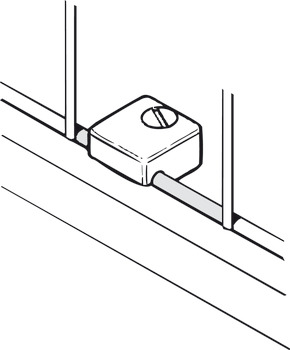 Fastening Block Screw On Plastic White - view 3