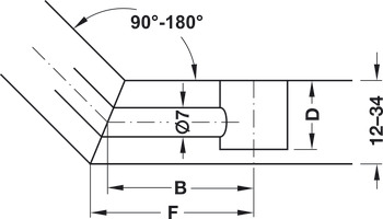 Minifix GV Mitre Joint 7/44mm Steel Galvanised - view 4