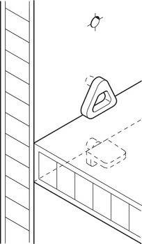 Shelf Retainer D5/16mm Plug Plastic Trans - view 4