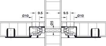 Thread Sleeve M4 5x15mm 24-26mm Steel Galvanised - view 3