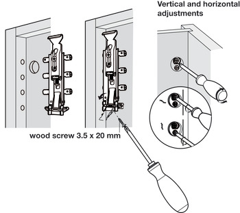 Spider Cabinet Hanger Conc Dowel UH SZP - view 3