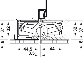 Tectus TE640 3D A8 180D Hinge MB - view 4