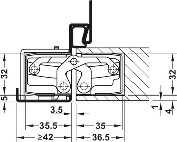 Tectus TE640 3D 180D Hinge BM - view 3