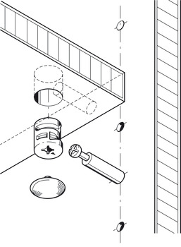 Minifix 15 Housing 16mm w Rim Bright - view 3