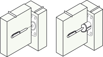 Emergency Release Door Stop for use with Double Action Pivot Sets with R8 Corners Allows double action door to operate as a single swing Stainless steel - view 3
