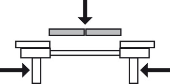 Extending Table Runners Asynchronous for Tables without Frame Installation length 740 mm - view 2