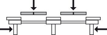 Extending Table Runners Asynchronous for Tables without Frame Installation length 740 mm - view 3