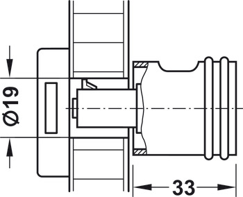 Symo3000 Lock Handle Case w Rings LH MNP - view 4