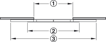 Extending Table Runners Asynchronous for Tables without Frame Installation length 740 mm - view 4