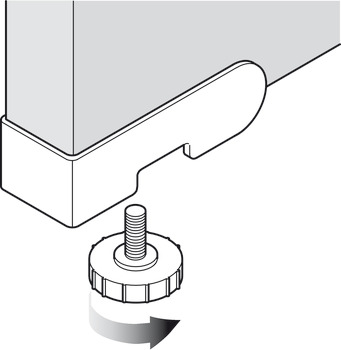 Corner Panel Adjuster 25mm Plastic Black - view 3