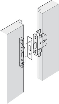 Rebate Set 13mm Box Latch Brass NP - view 3
