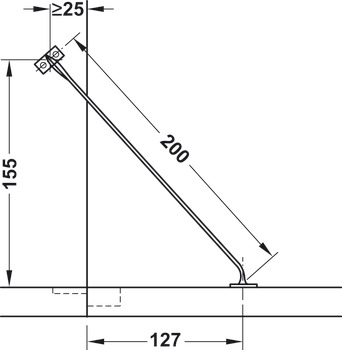 Flap Stay Flexible for Light-Weight Flaps Length 200 mm white - view 5