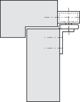 OH Door Holder Inward 90-130D Silver - view 4
