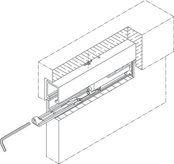 Hawa Junior 80/120B Assembly Wedge Aluminium - view 5