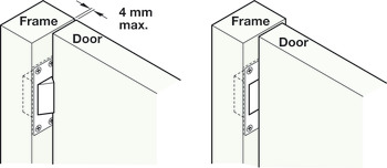 Emergency Release Door Stop for use with Double Action Pivot Sets Allows double action door to operate as a single swing Stainless steel - view 2