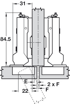 Tiomos 120D Hinge Clk HO SF w SC NP - view 3