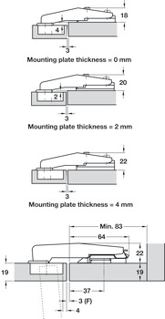 Nexis 95D Post Hinge Clk Sprung Hos - view 3