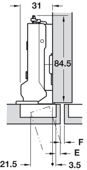 please look With soft close screw fixing cup 45/9.5 - view 2