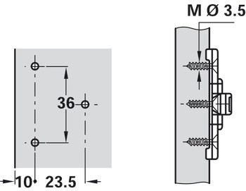 4mm M.Plt FaceFrame Clk 1prt Hos - view 2
