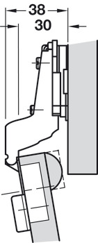 Nexis Tipmatic 100D Hinge Clk INS Hos - view 2