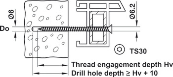 Window Frame Screw, Countersunk Head, TS30, 132 mm - view 4