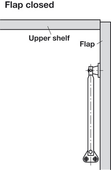 Lid Stay Firmatop 130mm Sprung Steel Galvanised - view 5