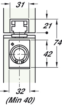 Door Closer Concealed Overhead Double Action Geze Boxer Without hold open fire rated silver - view 3