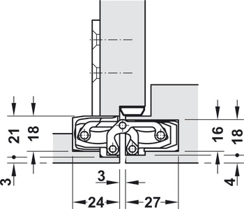 Tectus TE240 3D 180D Hinge MN (f2) - view 3