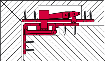 Top Centre Double Action for Floor Springs Mild Steel Geze Adjustable Heavy duty lateral adjustment 30-50 mm - view 4