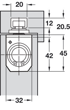 Door Closer Concealed Overhead Single Action Geze Boxer Fire rated silver - view 3