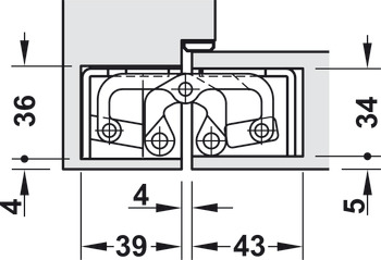 Tectus TE645 3D 180D Hinge PN - view 3