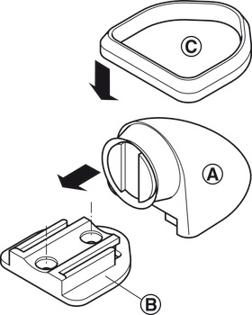 Door Holder Pull 20 kg for Floor Mounting Magnetic Brown - view 4