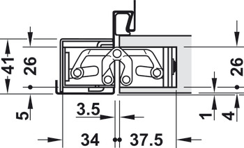 Tectus TE526 3D 180D Hinge 304 SSS - view 5