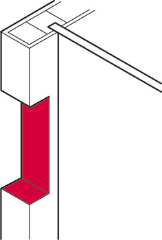 Cabinet Hanger Wall Rail 29x1250mm SG - view 4
