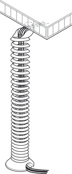 Vrt Cable Management Spiral Plastic/Metal Silver - view 2