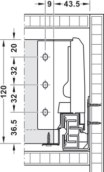 MXS Std Drawer Set Full 35kg 120/400mm Grey - view 4