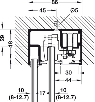 Hawa Porta 100GW Fitting/Clamp Shoe Set - view 3