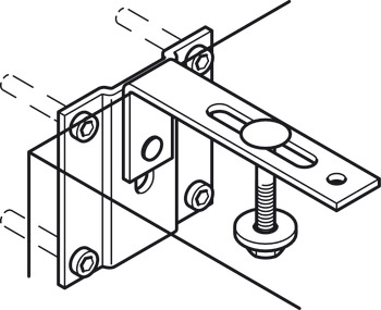 Securing Fitting For Foldaway Bed Black - view 4