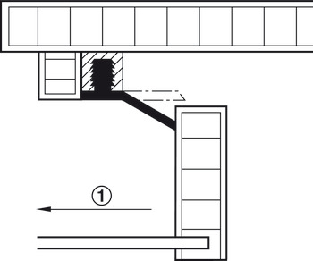 Drawer Lever Type Stop Plastic - view 3