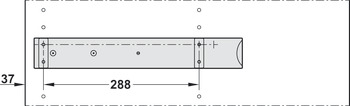 Spacer Bar for Pull Out Frames Häfele Dresscode For hinged doors dim. D 21 mm traffic white - view 5