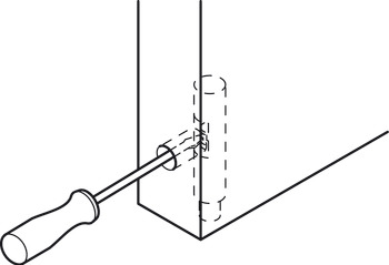 Pivot Hinge 140° Without Stop For flush mounted doors White - view 4