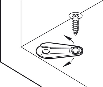 Pivot Hinge 140° Without Stop For flush mounted doors White - view 5