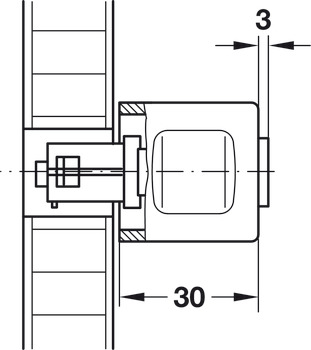 Symo3000 Housing Adaptor w Plt Zinc Alloy MNP - view 5