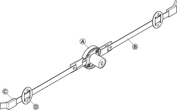 Symo3000 Ext Rod Lockcase LH NP - view 3