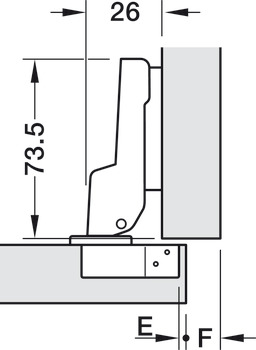 please look For wooden doors With soft close screw fixing cup 45/9.5 nickel plated - view 4