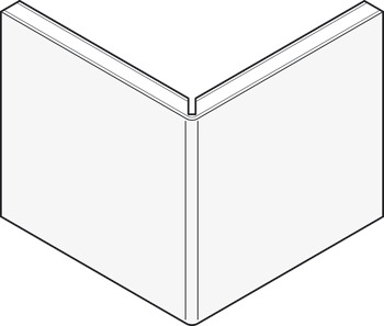 External Corner Profile for Alusplash™ Splashbacks 610 mm - Silver - view 3