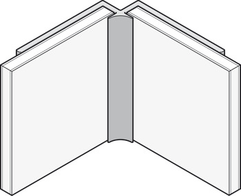 Internal Corner Profile for Alusplash™ Splashbacks 610 mm - Anthracite - view 3